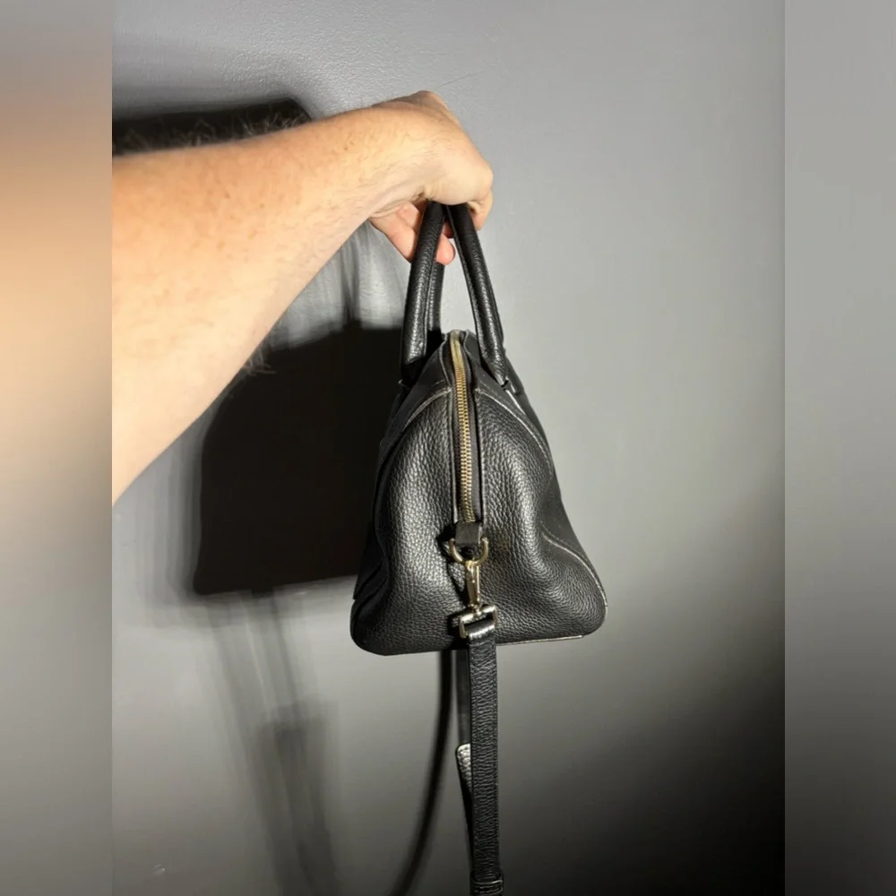 Furla Alba Pebbled Leather Satchel Crossbody Baby